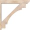 Ekena Millwork Merced Slat Smooth Outlooker, Douglas Fir, 7 1/2"W x 48"D x 48"H OUT08X48X48MRC06SDF - alternate 2